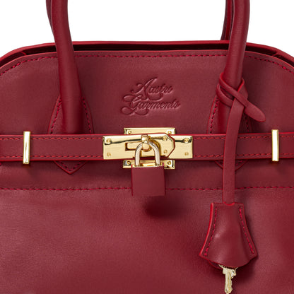 AASTU CARRYALL BAG RED SMOOTH / GOLD