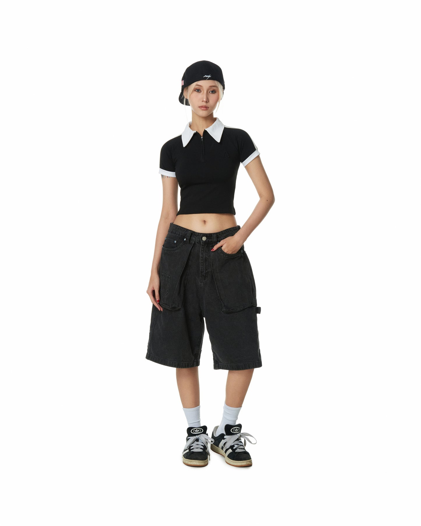 AA SHORT JEANS // WHITE