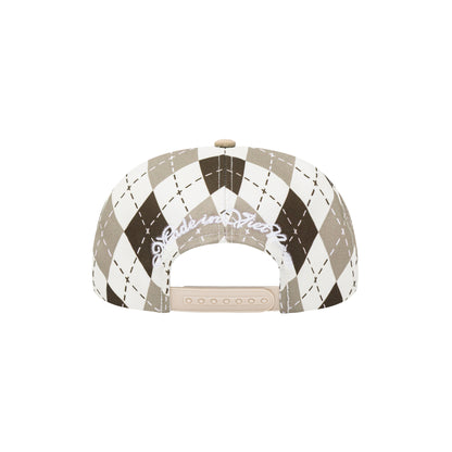 AASTU ARGYLE GOLFER CAP // BROWN