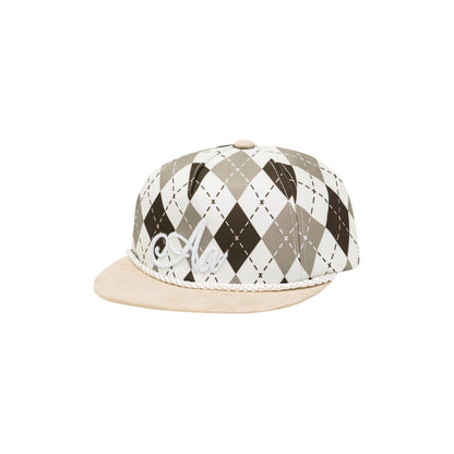 AASTU ARGYLE GOLFER CAP // BROWN