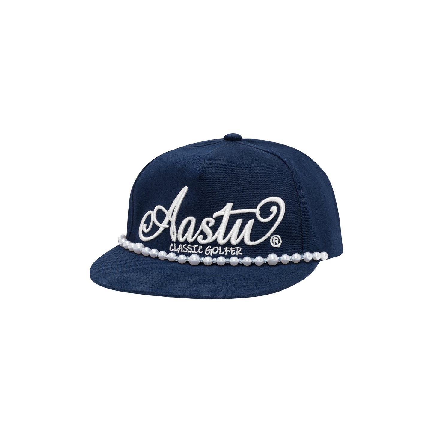 AA CLASSIC GOLFER CAP // NAVY - PEARL CHAIN