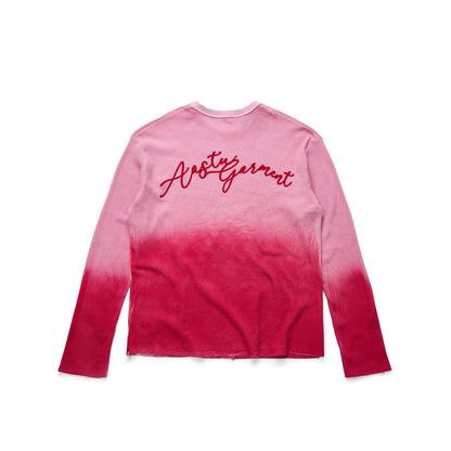 AA GARMENT FADED WAFFLE LONG SLEEVE // PINK