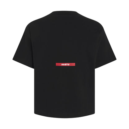 AA TELEX LOGO TEE // BLACK