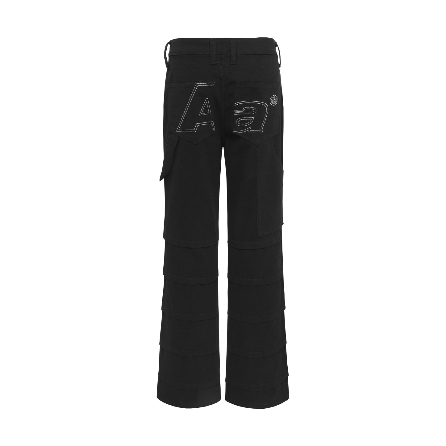 AA FLARE RAW JEANS // BLACK