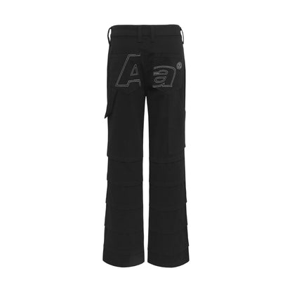 AA FLARE RAW JEANS // BLACK