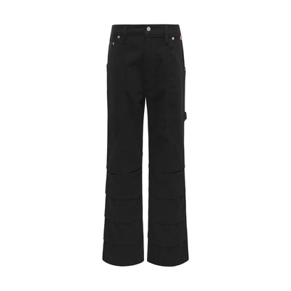 AA FLARE RAW JEANS // BLACK