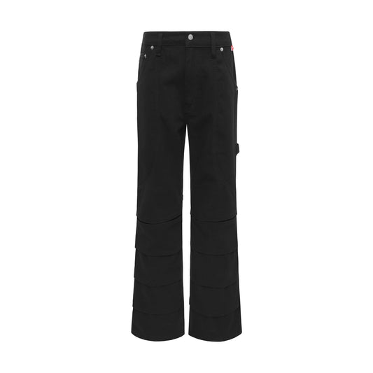 AA FLARE RAW JEANS // BLACK
