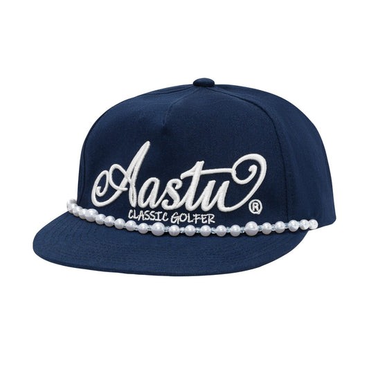 AA CLASSIC GOLFER CAP // NAVY - PEARL CHAIN