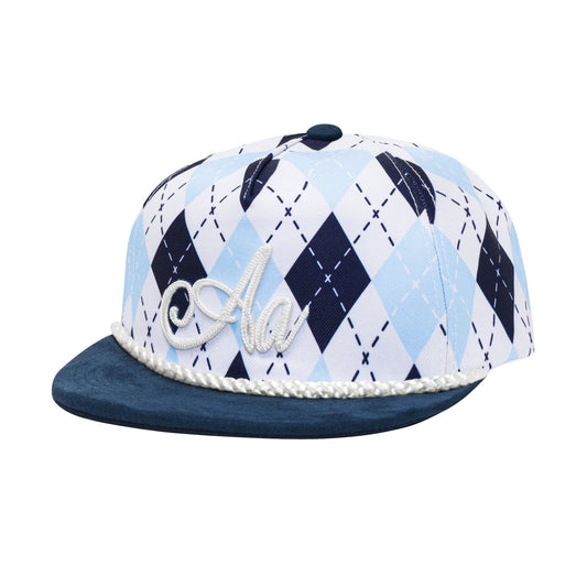 AASTU ARGYLE GOLFER CAP // BLUE