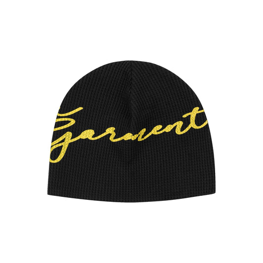 AA GARMENT WAFFLE BEANIE // BLACK