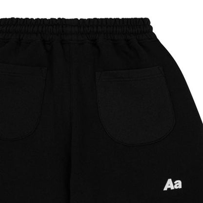 AA ICON FITTED SWEATSHORT // BLACK