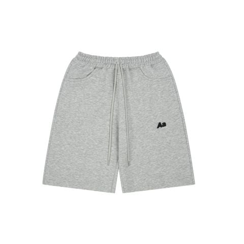 AA ICON FITTED SWEATSHORT // GREY