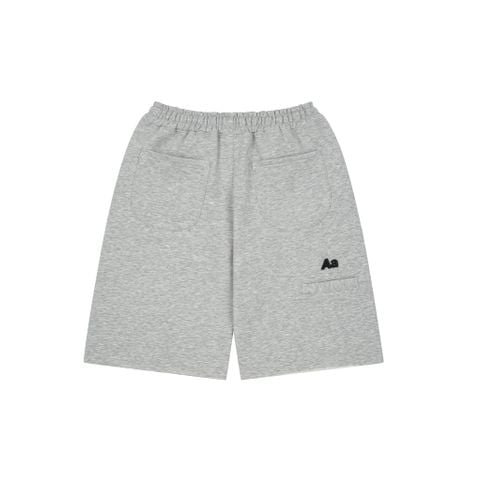 AA ICON FITTED SWEATSHORT // GREY