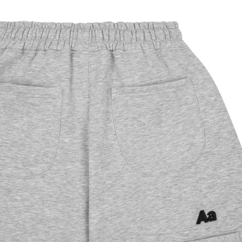 AA ICON FITTED SWEATSHORT // GREY
