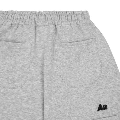 AA ICON FITTED SWEATSHORT // GREY
