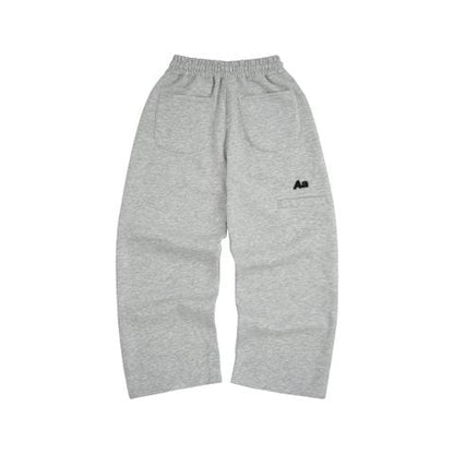 AA ICON FITTED SWEATPANTS // GREY