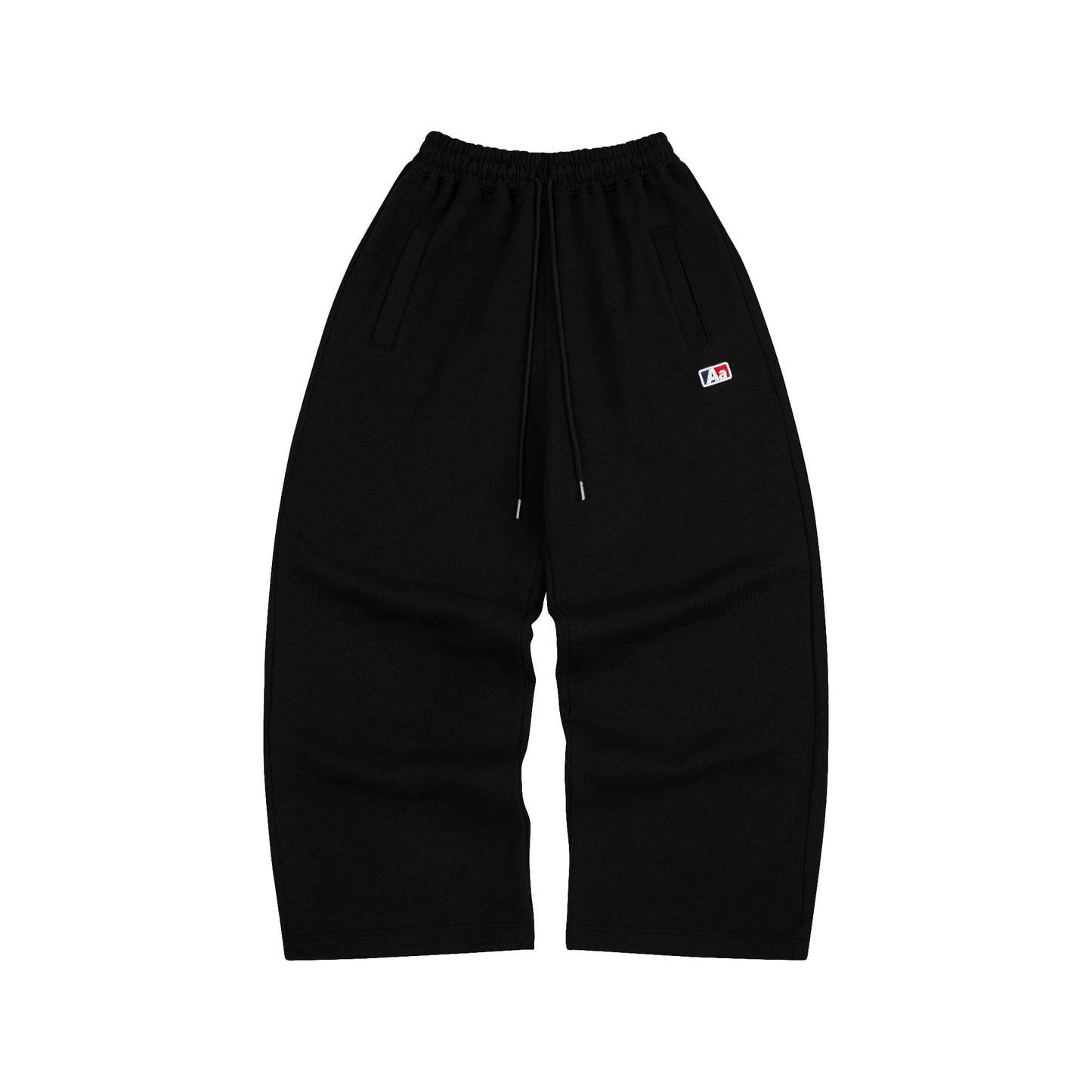 AA ABA FITTED SWEATPANTS // BLACK
