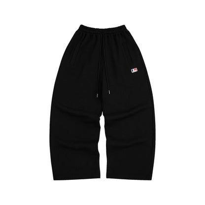 AA ABA FITTED SWEATPANTS // BLACK