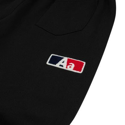 AA ABA FITTED SWEATPANTS // BLACK