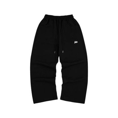 AA ICON FITTED SWEATPANTS // BLACK