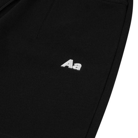 AA ICON FITTED SWEATPANTS // BLACK