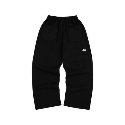 AA ICON FITTED SWEATPANTS // BLACK