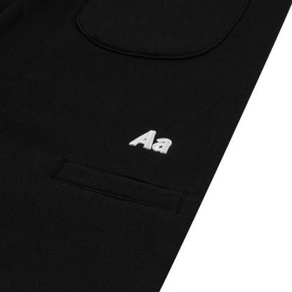 AA ICON FITTED SWEATPANTS // BLACK
