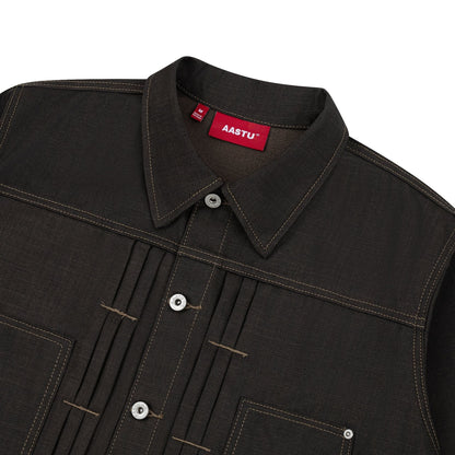 AA RIOT DENIM JACKET // BROWN