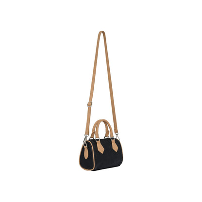 AA BOSTON BAG BLACK-CREAM