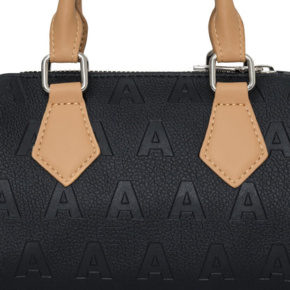AA BOSTON BAG BLACK-CREAM