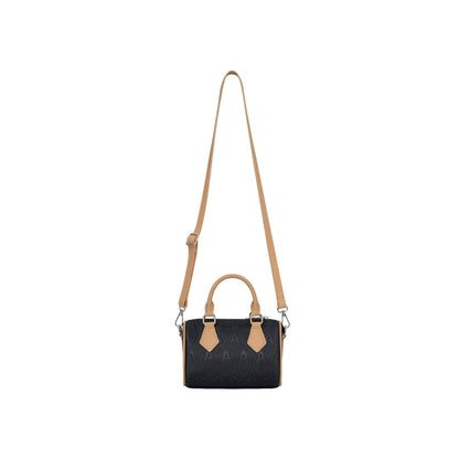 AA BOSTON BAG BLACK-CREAM