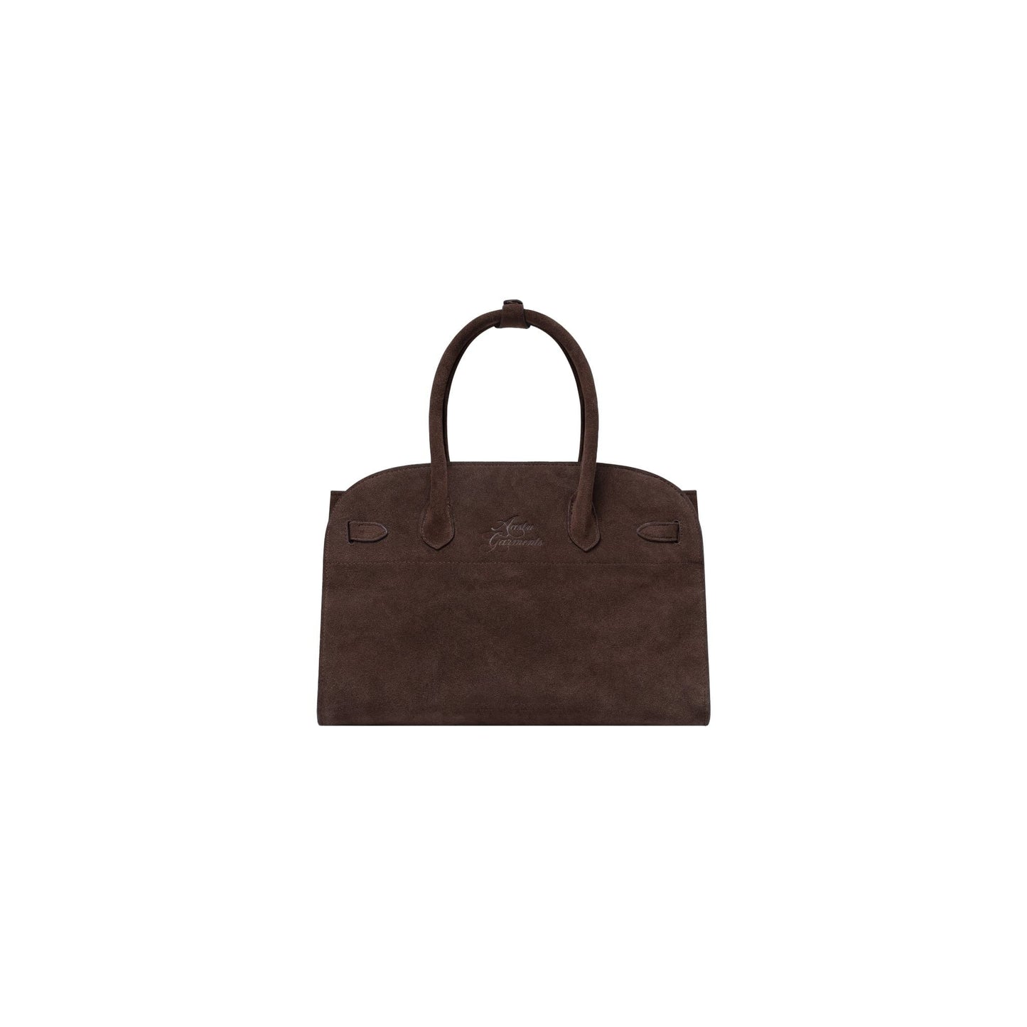AASTU CARRYALL SUEDE LEATHER BAG GOLD // CHOCOLATE