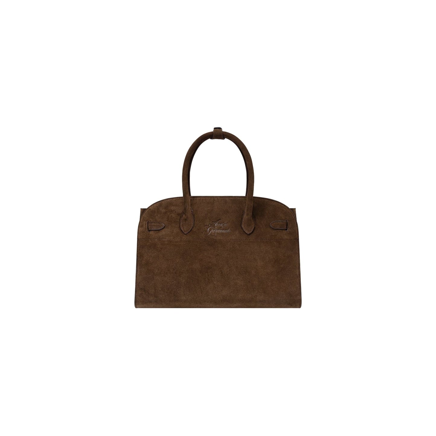 AASTU CARRYALL SUEDE LEATHER BAG SILVER // WOOD