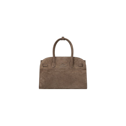 AASTU CARRYALL SUEDE LEATHER BAG GOLD // WARM TAN