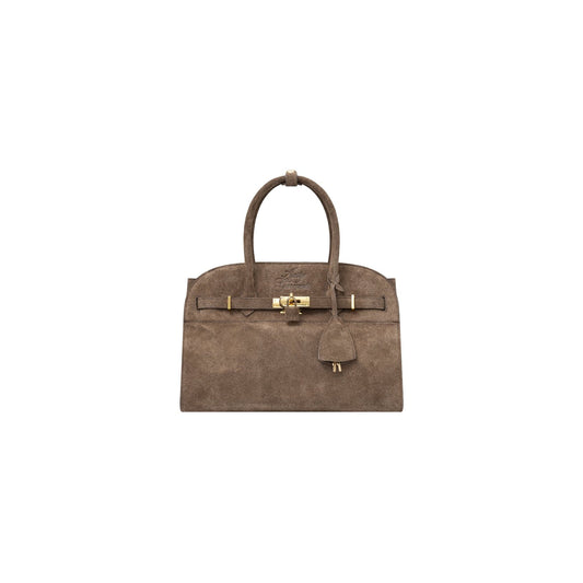 AASTU CARRYALL SUEDE LEATHER BAG GOLD // WARM TAN