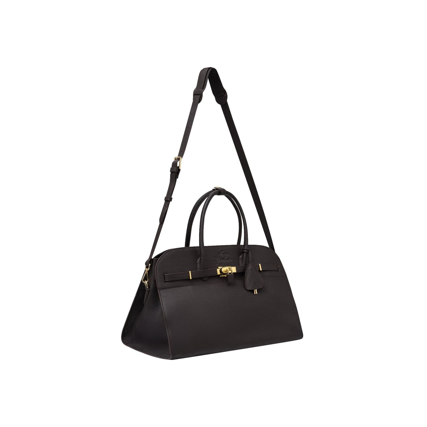 AASTU CARRYALL BAG // BROWN MILL / GOLD