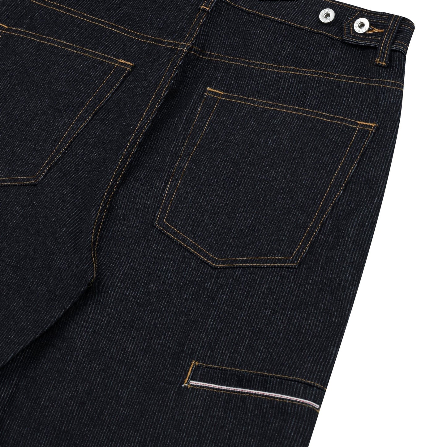 AA RIB DENIM PANTS // BLACK