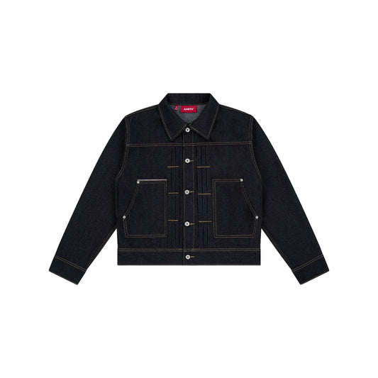 AA RIB DENIM JACKET // BLACK