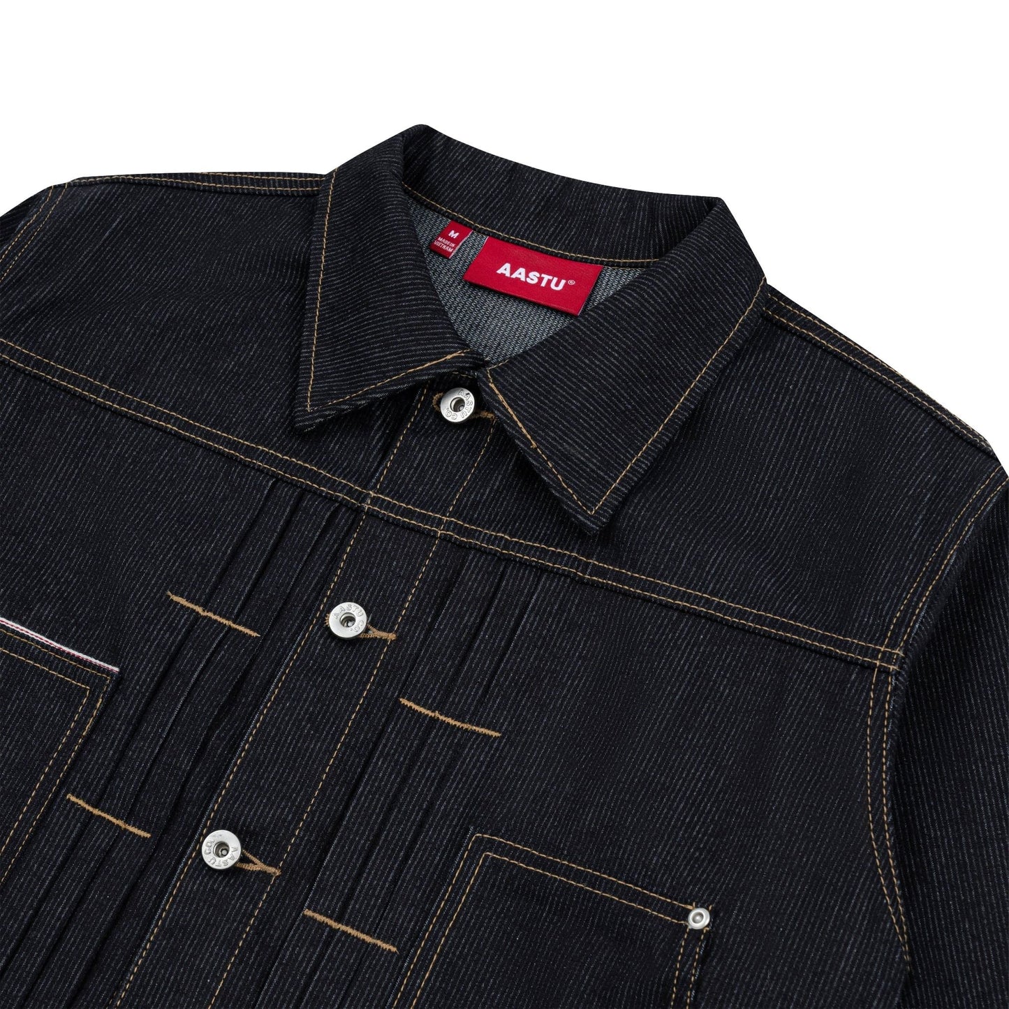AA RIB DENIM JACKET // BLACK