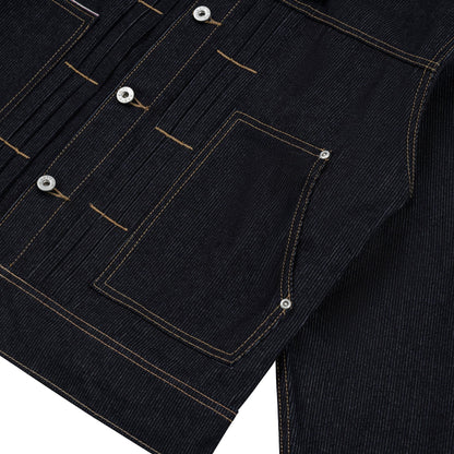 AA RIB DENIM JACKET // BLACK