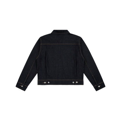 AA RIB DENIM JACKET // BLACK
