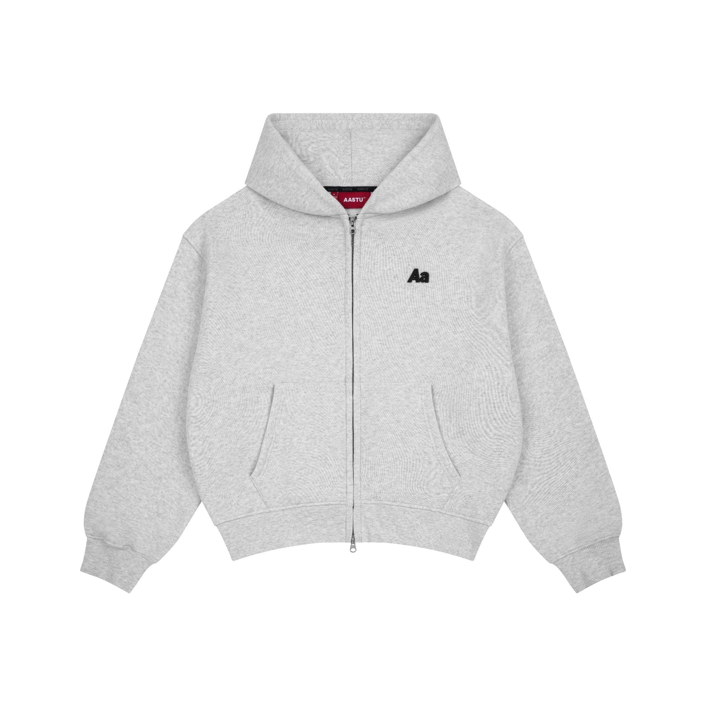 AASTU LOGO HOODIE VJPPRO ZIP // GREY