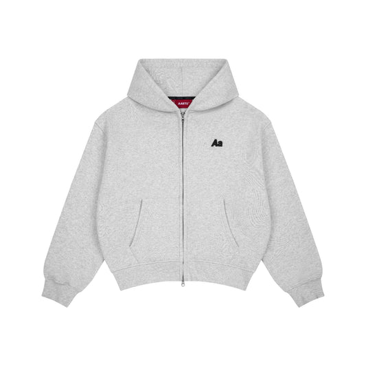 AASTU LOGO HOODIE VJPPRO ZIP // GREY