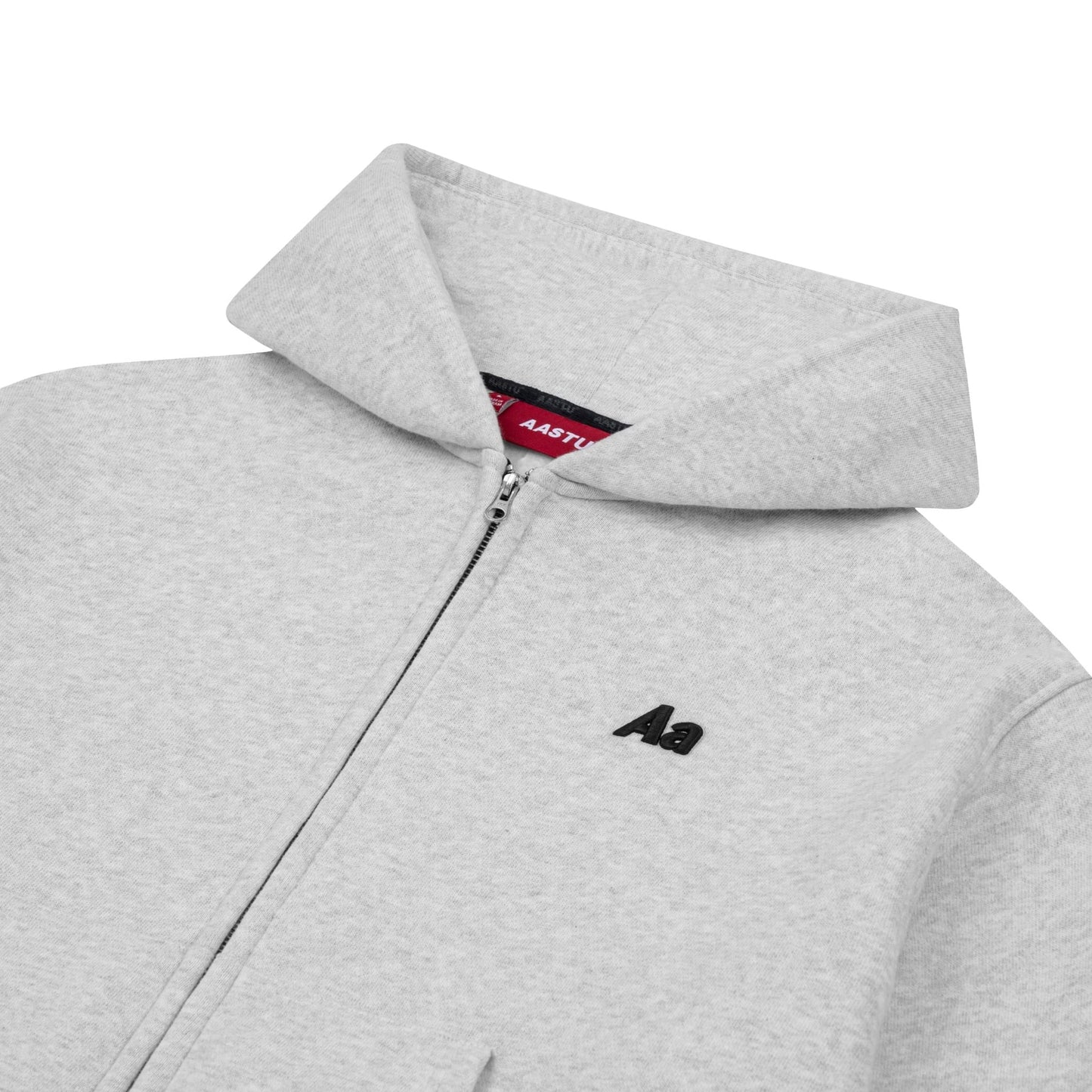 AASTU LOGO HOODIE VJPPRO ZIP // GREY