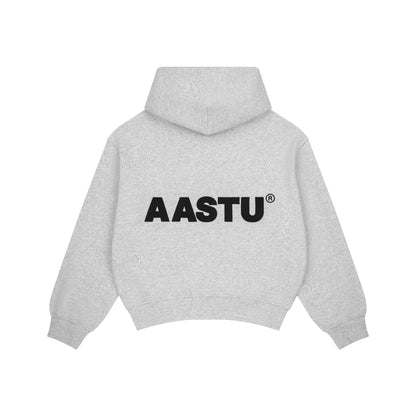 AASTU LOGO HOODIE VJPPRO ZIP // GREY