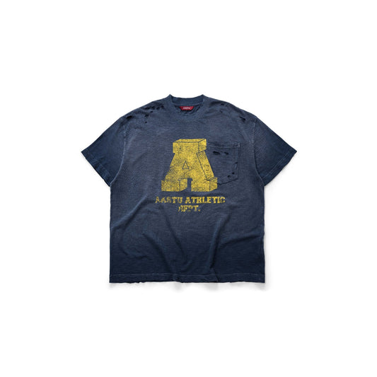 AA POCKET SUNFADE TEE // NAVY