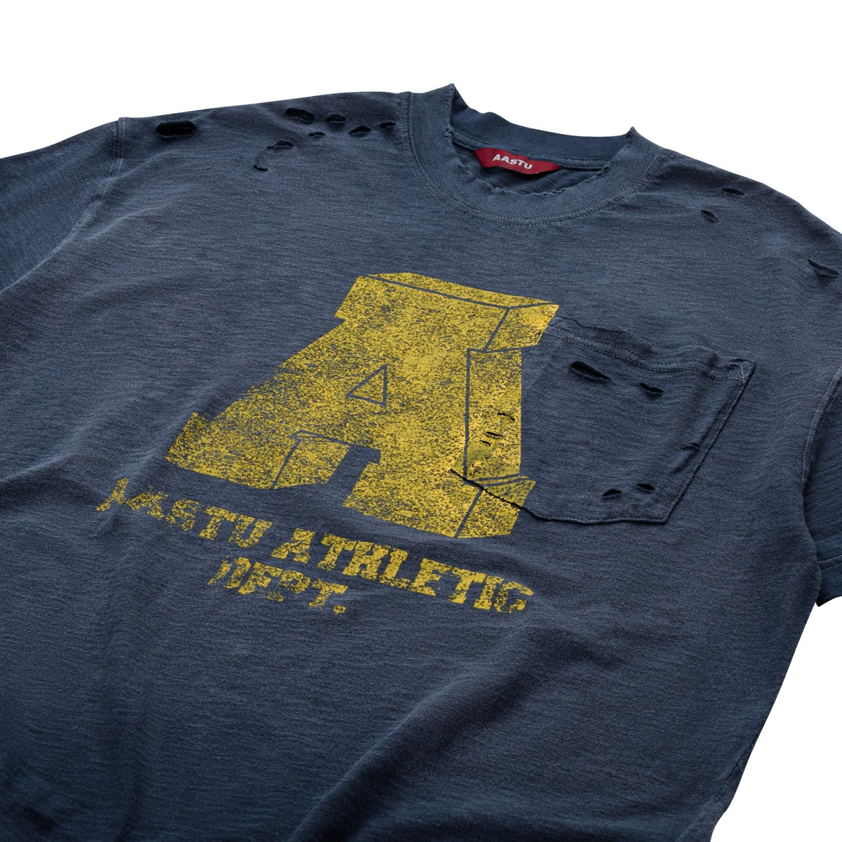 AA POCKET SUNFADE TEE // NAVY