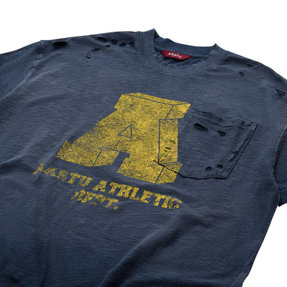 AA POCKET SUNFADE TEE // NAVY