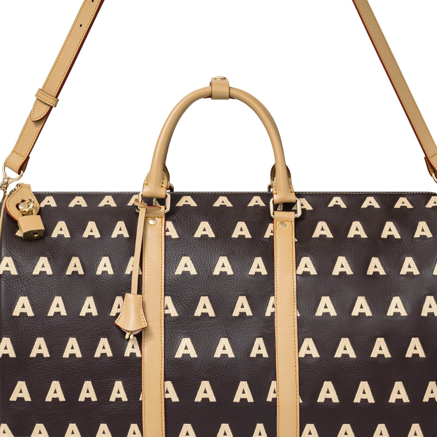 AA EMBROIDERED LOGO BOSTON BAG // LARGE