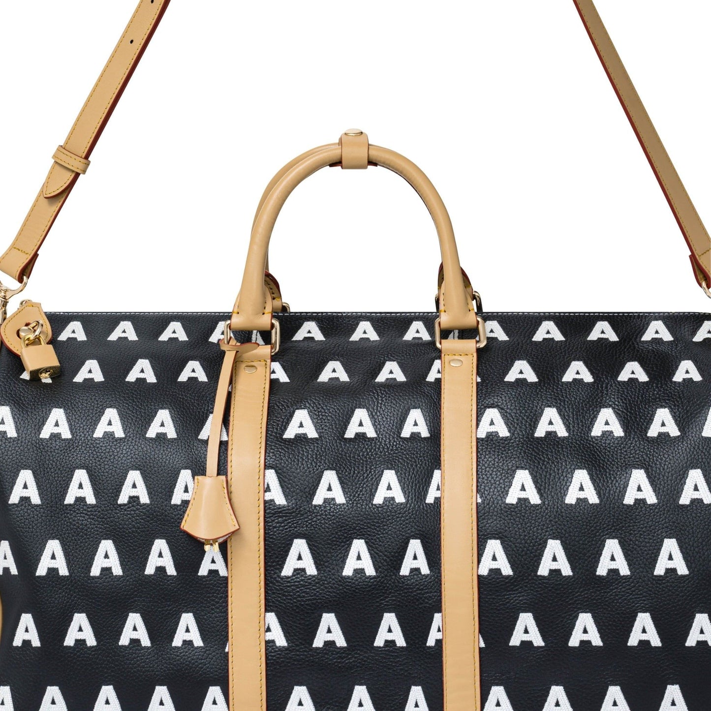 AA EMBROIDERED LOGO BOSTON BAG // LARGE